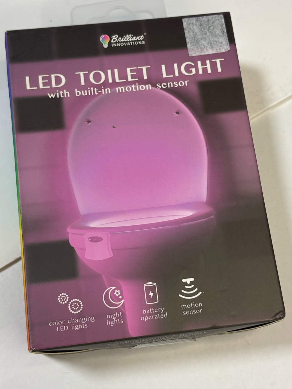 5/$15 New in Box Toilet Light Color Changing LED